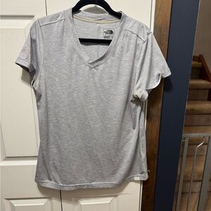 The North Face Women's Heather Gray V-Neck Tee